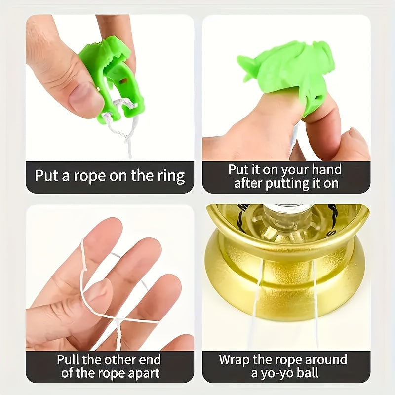 Professional Beginner'S Yo-Yo - Durable Metal, Available in Multiple Colors, Includes Accessories - Perfect Gift for Christmas, Halloween, Thanksgiving, Suitable for Teens and Adults