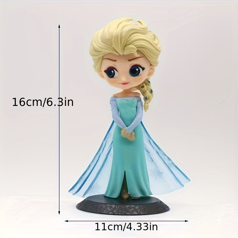 1pc of Disney'S 5 Styles of Elsa, Alice, And Anna Princess Figurines for Cake Decoration, Made of PVC Material, Suitable for Home Display.