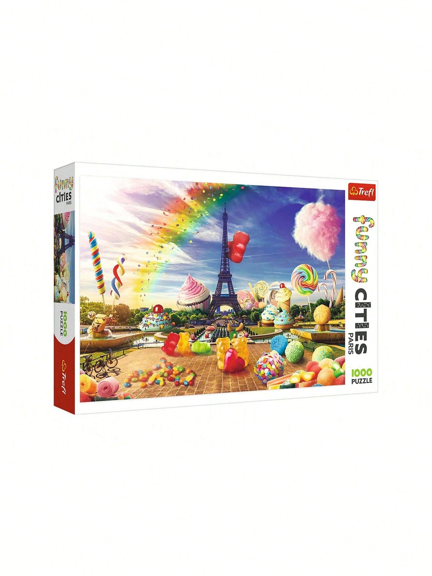 Trefl Red Funny Cities 1000 Piece Puzzle - Sweet Paris Multicolor